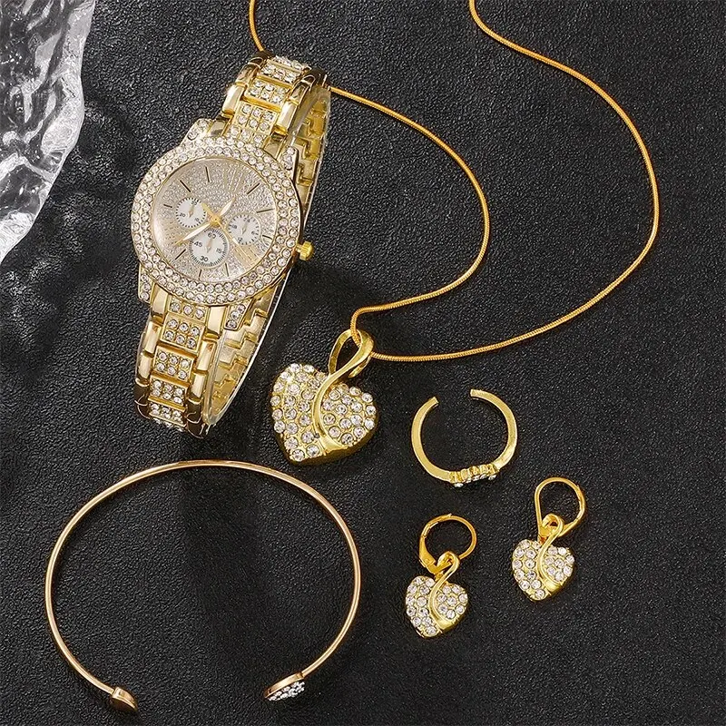 Women's Quartz Watch Gold Luxu - Fashion Women Watch avaliação e preço