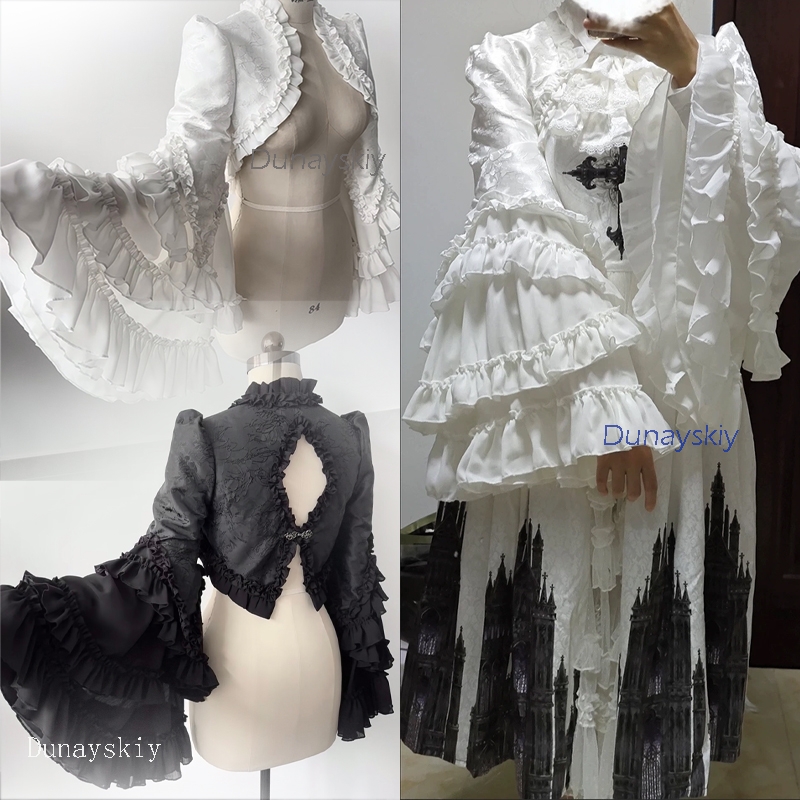 Gothic Party Vampire Lolita Ou - Puff Sleeve Blouse avaliação e preço