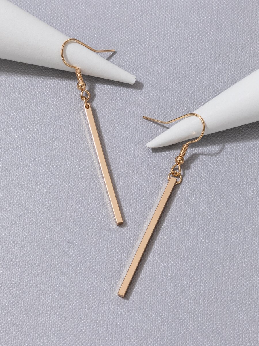 Rectangle Drop Earrings For Wo - Women Fashion Simple avaliação e preço
