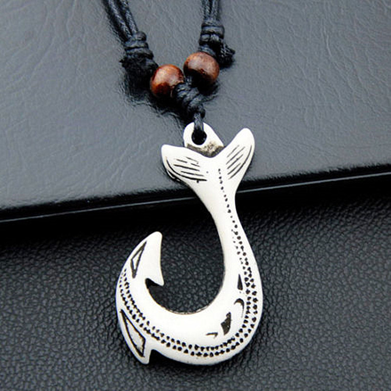 NZ Maori Fish Hook Charm Neckl - Women Fashion Nz avaliação e preço
