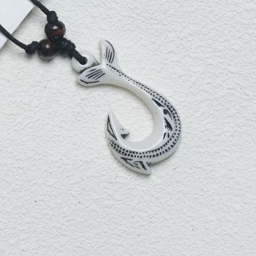 NZ Maori Fish Hook Charm Neckl - Women Fashion Nz avaliação e preço