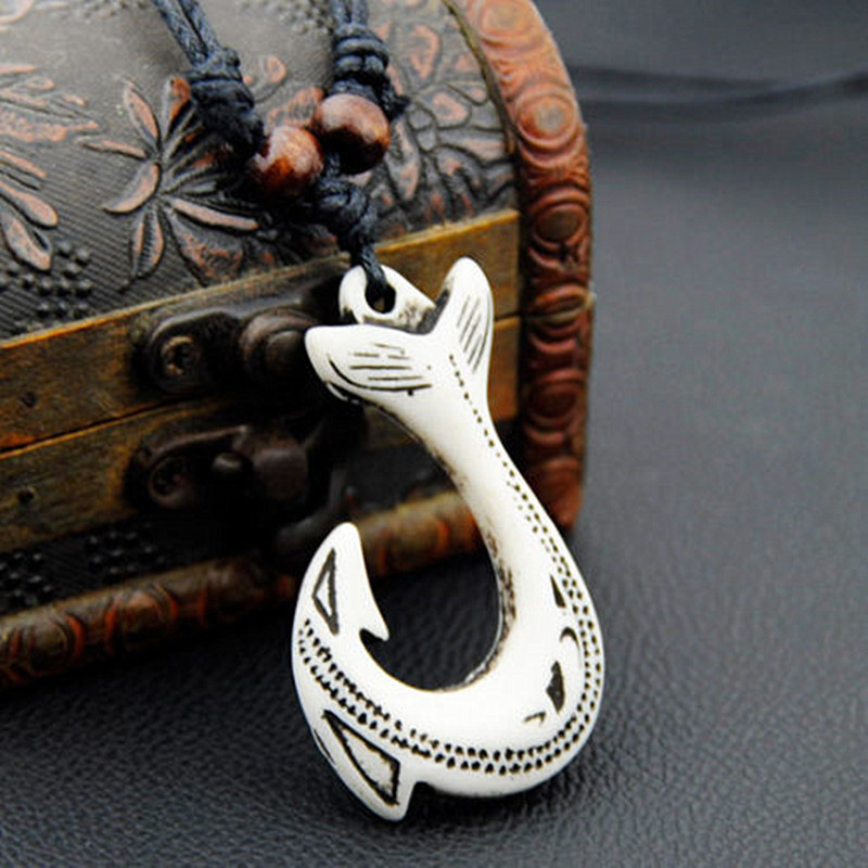 NZ Maori Fish Hook Charm Neckl - Women Fashion Nz avaliação e preço