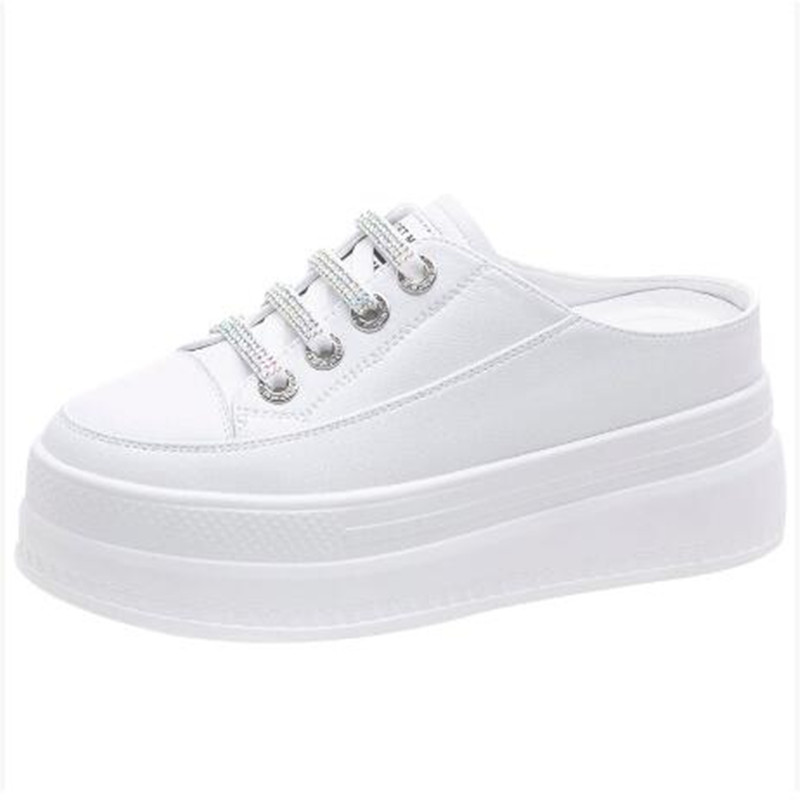 Fashion 8.5cm Genuine Leather  - Women'S Fashion Gym Shoes avaliação e preço