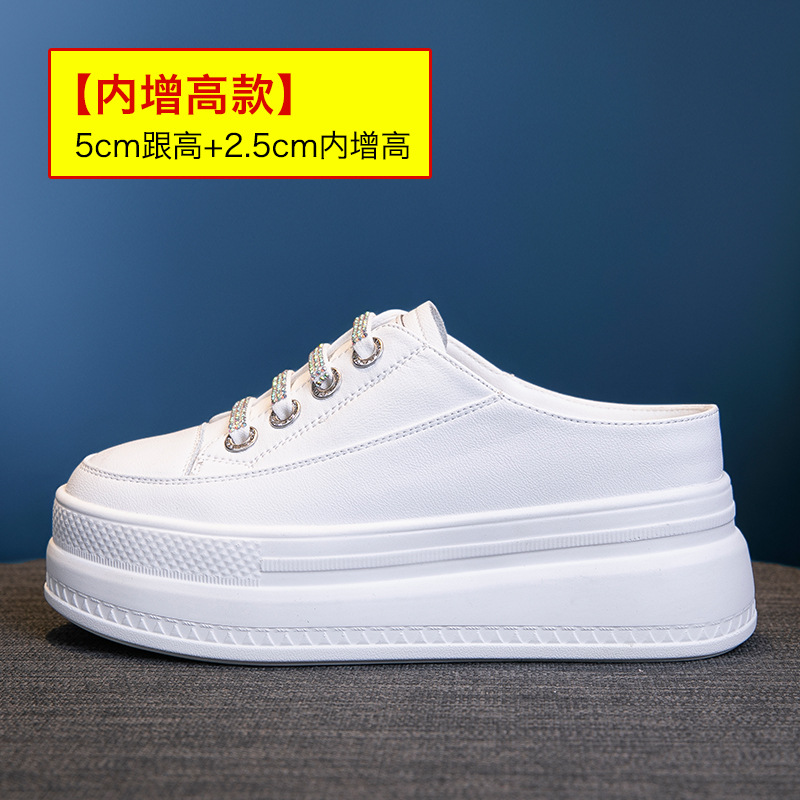 Fashion 8.5cm Genuine Leather  - Women'S Fashion Gym Shoes avaliação e preço