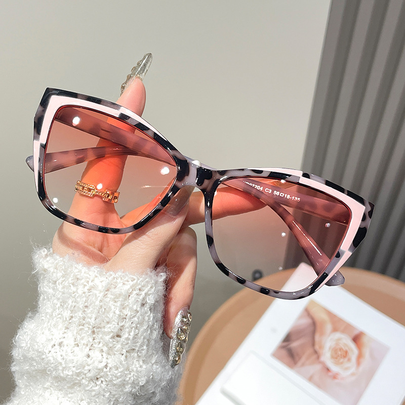 Women Color Block Cat Eye Eyeg - Women'S Fashion Eyeglass Frames avaliação e preço