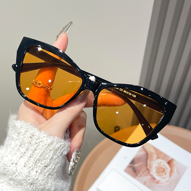 Women Color Block Cat Eye Eyeg - Women'S Fashion Eyeglass Frames avaliação e preço