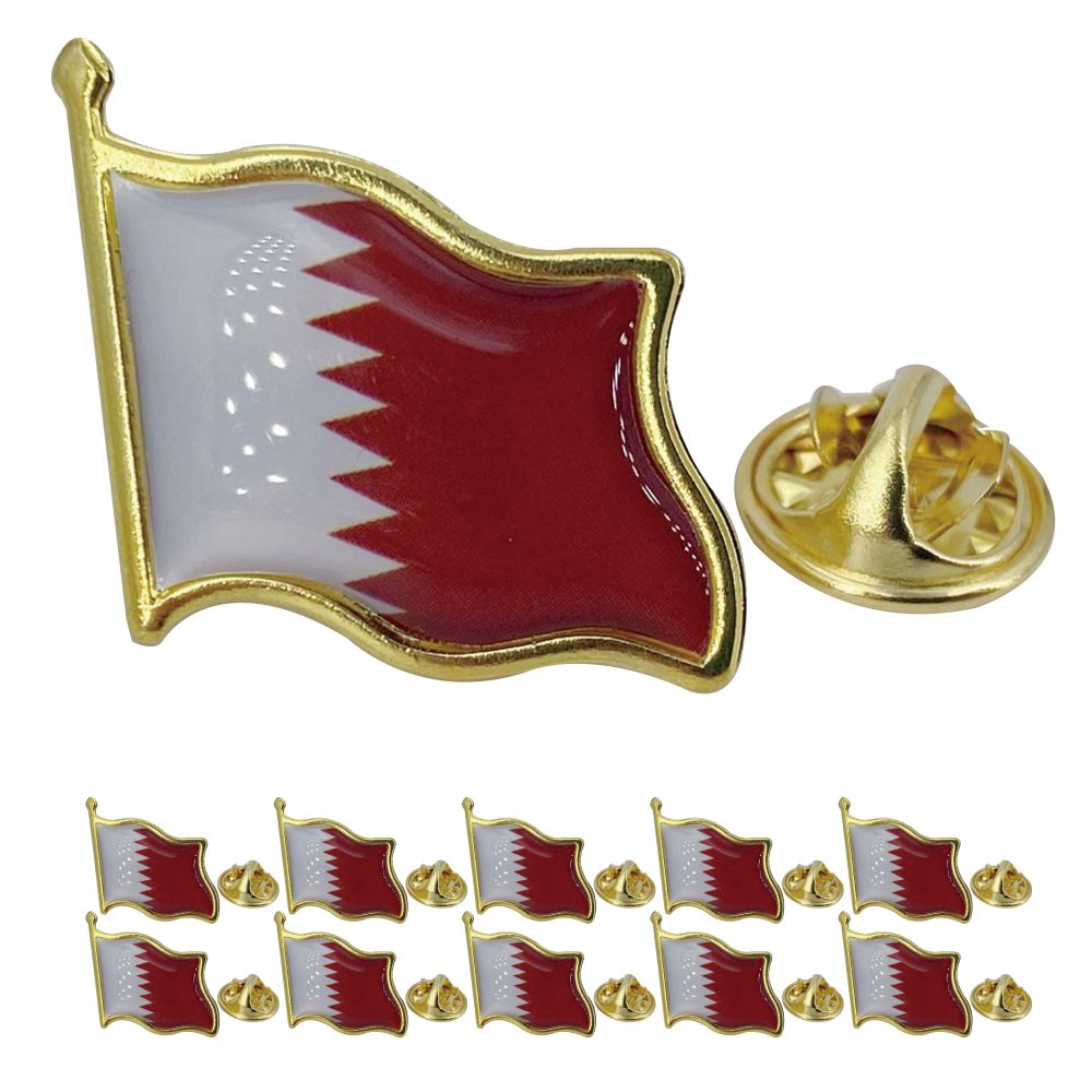 Qatar Flag Lapel Pin - Enamel  - Women Fashion Qatar avaliação e preço
