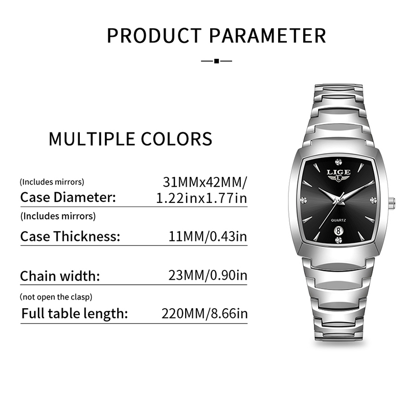 LIGE Watch women Business Luxu - Women Fashion Simple avaliação e preço