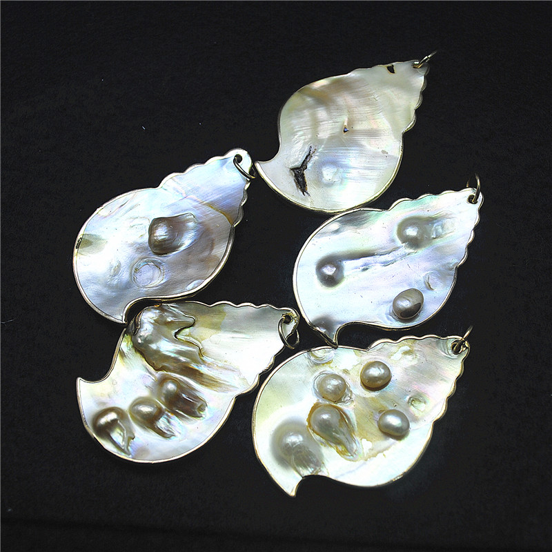 3PCS Nature Shell Pendants Mot - Women Fashion Nz avaliação e preço