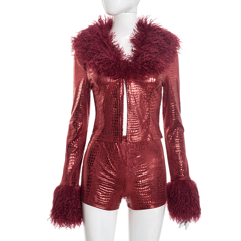 Red Serpentine Metallic Gildin - Women'S Fashion Gilded Age avaliação e preço
