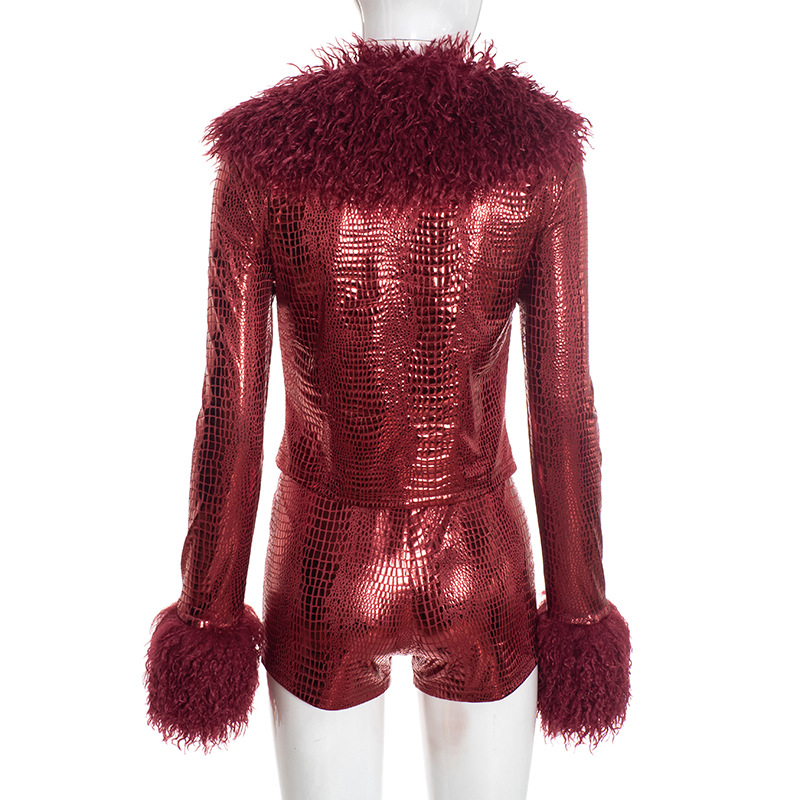 Red Serpentine Metallic Gildin - Women'S Fashion Gilded Age avaliação e preço
