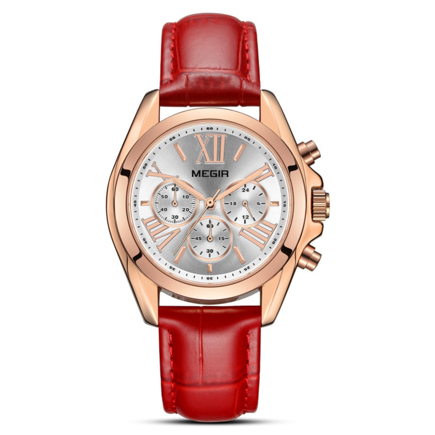 MEGIR New Luxury Leather Watch - Fashion Women Watch avaliação e preço