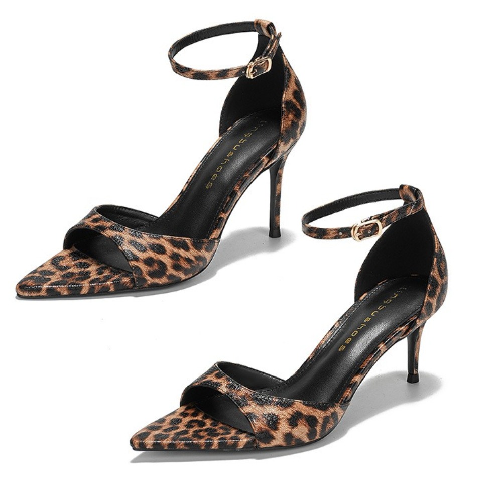 Leopard Print Women's Sandals  - Women Fashion Simple avaliação e preço