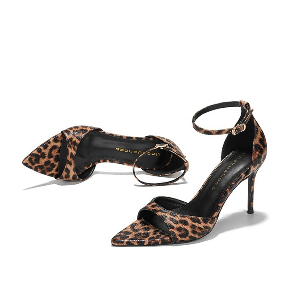 Leopard Print Women's Sandals  - Women Fashion Simple avaliação e preço