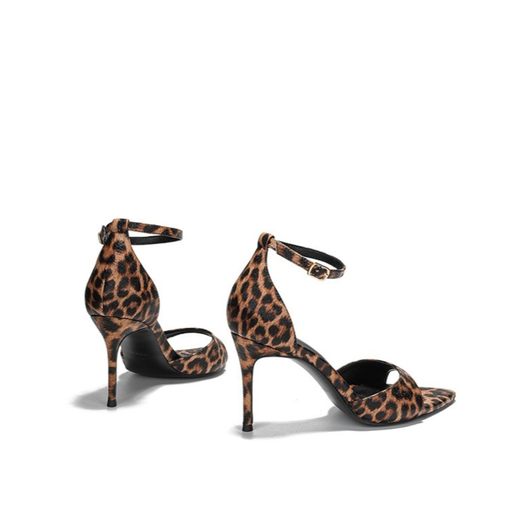 Leopard Print Women's Sandals  - Women Fashion Simple avaliação e preço