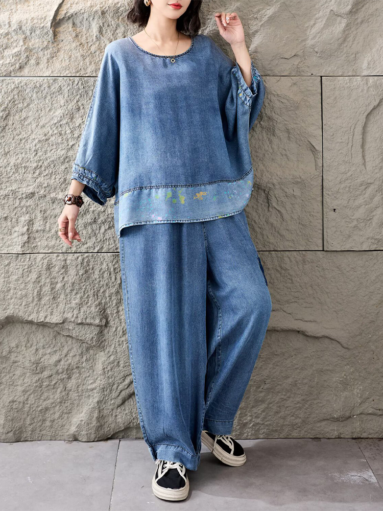 Amax LuluE Summer Outfits Wome - Women Fashion Jeans Top avaliação e preço