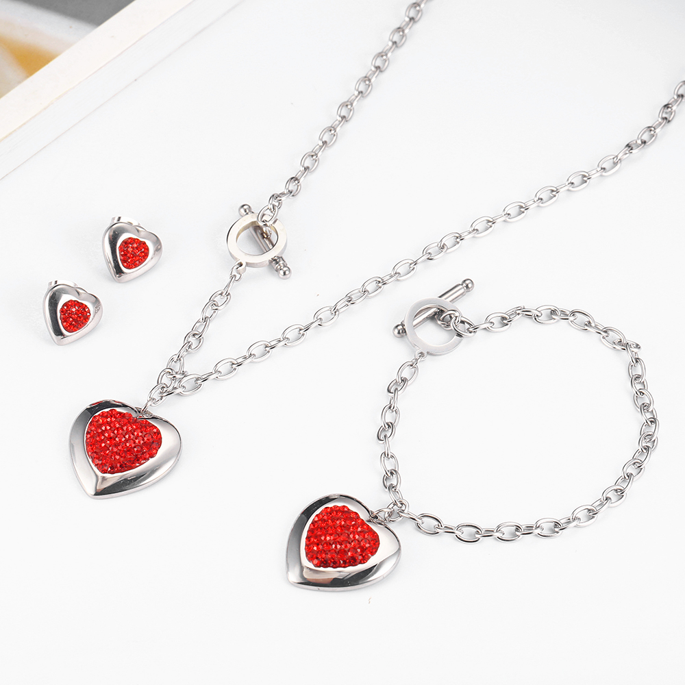 OUFEI Stainless Steel Heart Ne - Women'S Fashion Vogue avaliação e preço