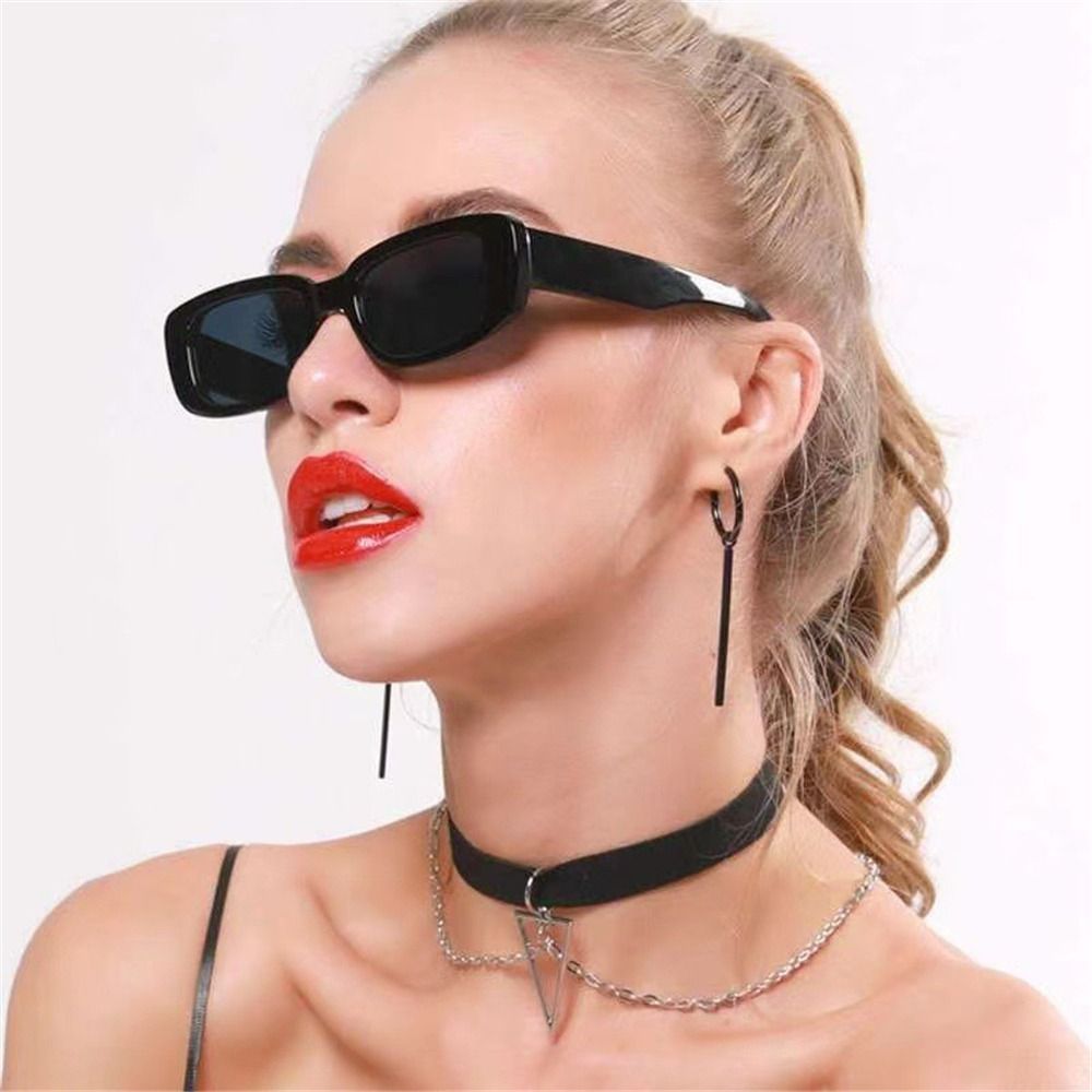 Trendy Narrow Square Frame Y2K - Women'S Fashion Eyeglass Frames avaliação e preço