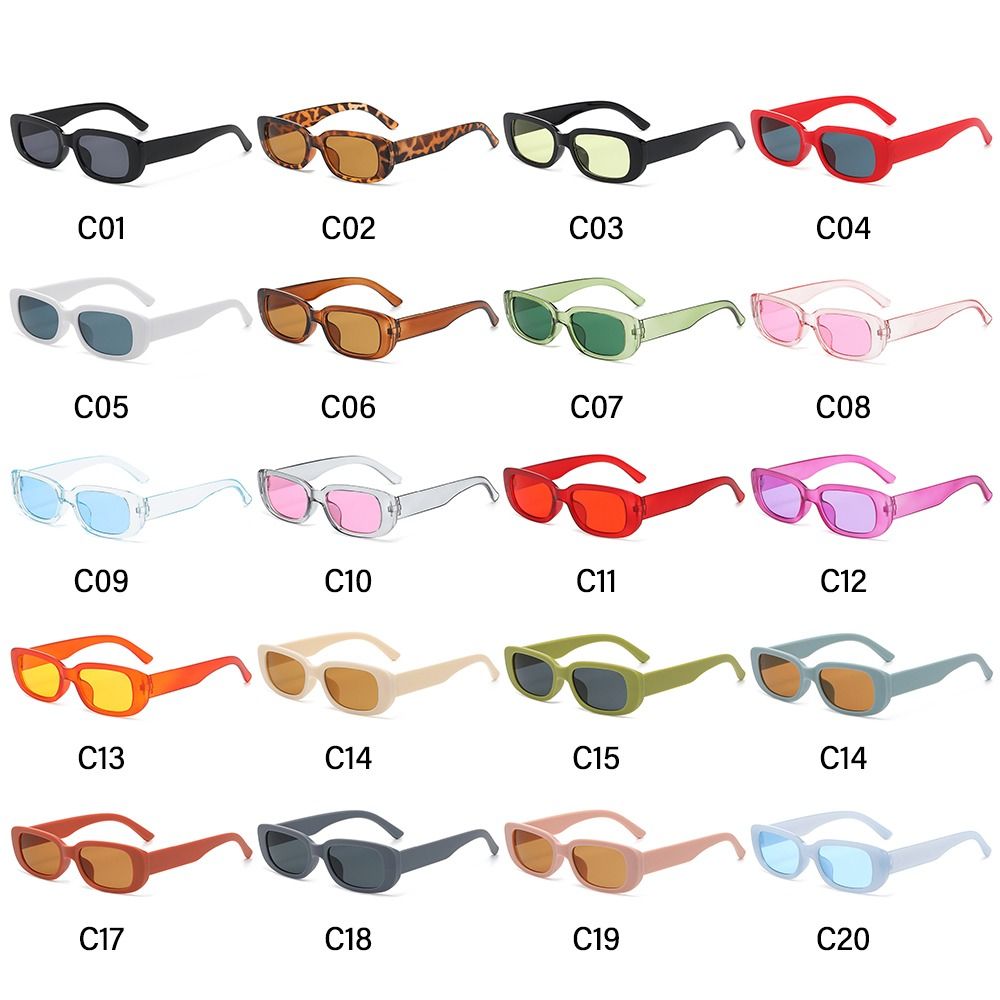 Trendy Narrow Square Frame Y2K - Women'S Fashion Eyeglass Frames avaliação e preço