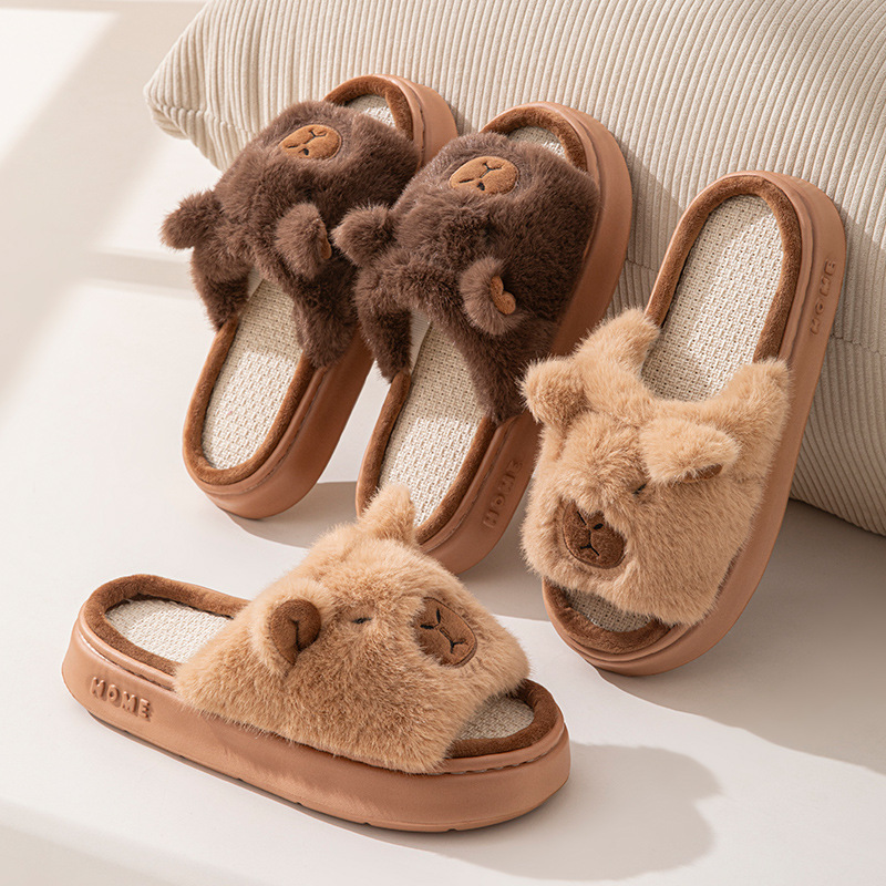 Hemp Cartoon Women's Slippers  - Women Fashion Ideas avaliação e preço