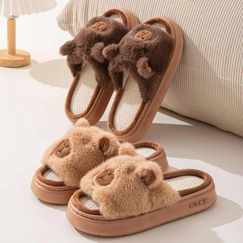 Hemp Cartoon Women's Slippers  - Women Fashion Ideas avaliação e preço