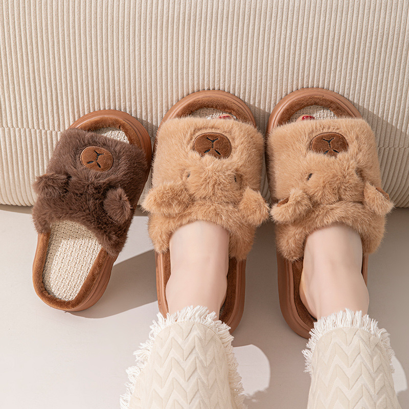 Hemp Cartoon Women's Slippers  - Women Fashion Ideas avaliação e preço