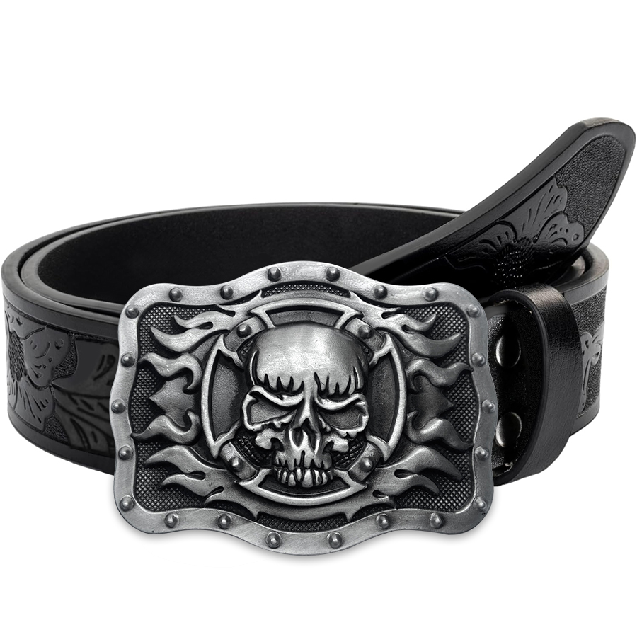 Skull Flame Belt Exquisite Car - Women Fashion Nz avaliação e preço
