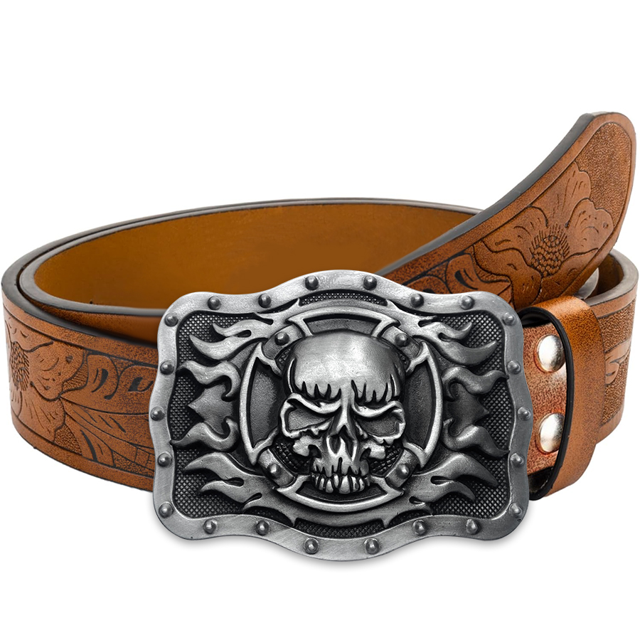 Skull Flame Belt Exquisite Car - Women Fashion Nz avaliação e preço