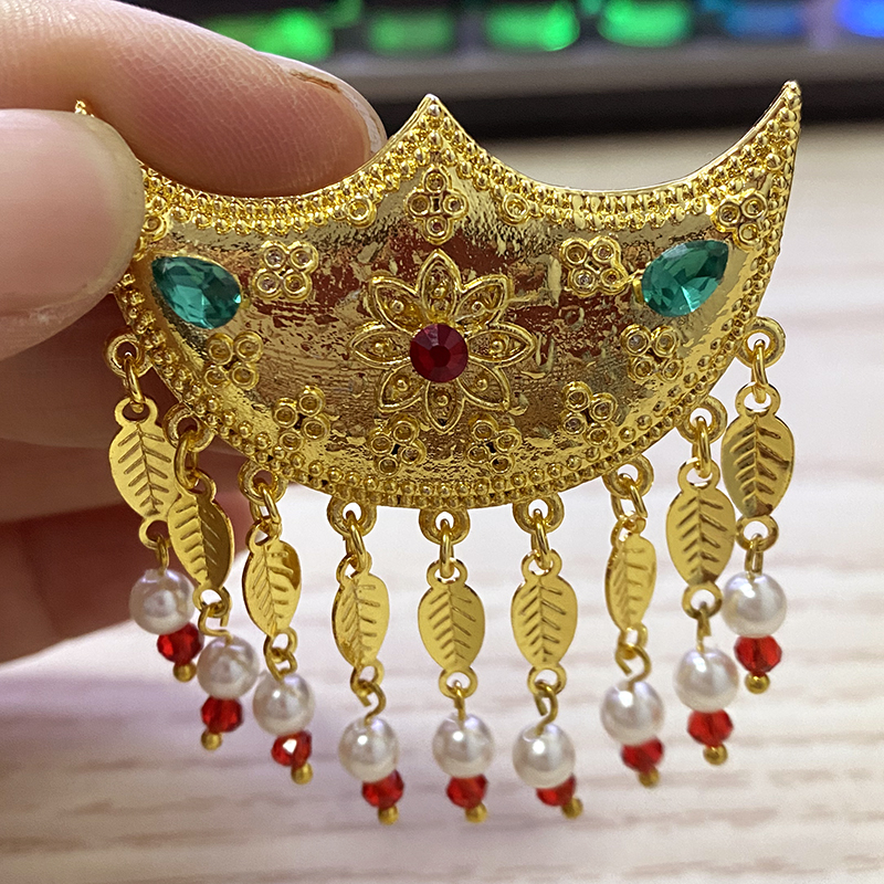 Ethiopian hair clip, emerald,  - Women Fashion Qatar avaliação e preço
