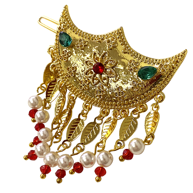 Ethiopian hair clip, emerald,  - Women Fashion Qatar avaliação e preço
