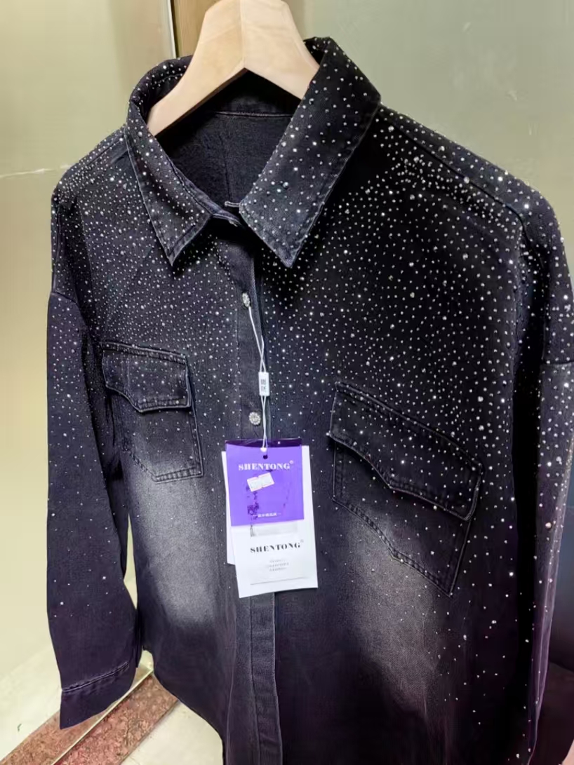 New 2025 Autumn Trend Fashion  - Women Fashion Jeans Top avaliação e preço
