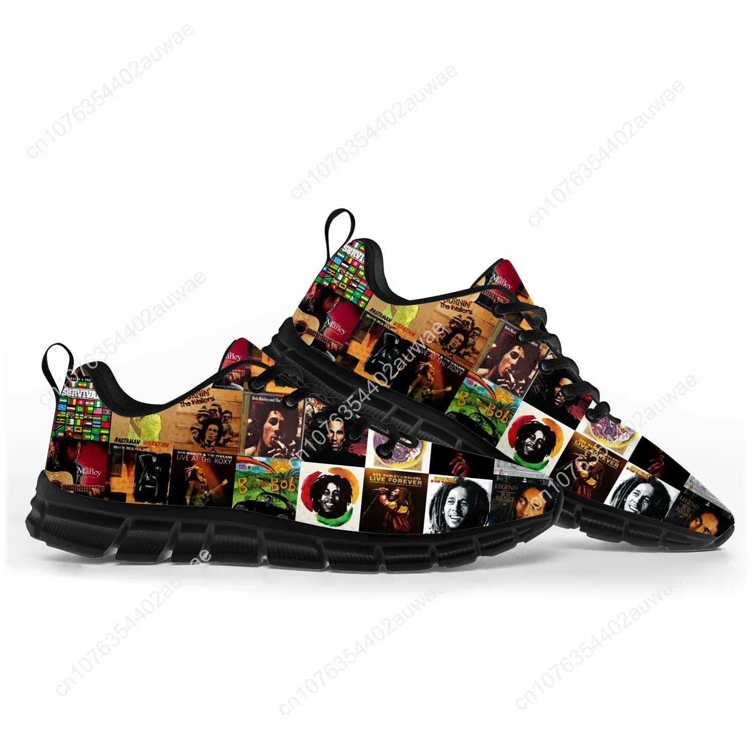 Bob Marley Reggae Rasta Music  - Women'S Fashion Gym Shoes avaliação e preço