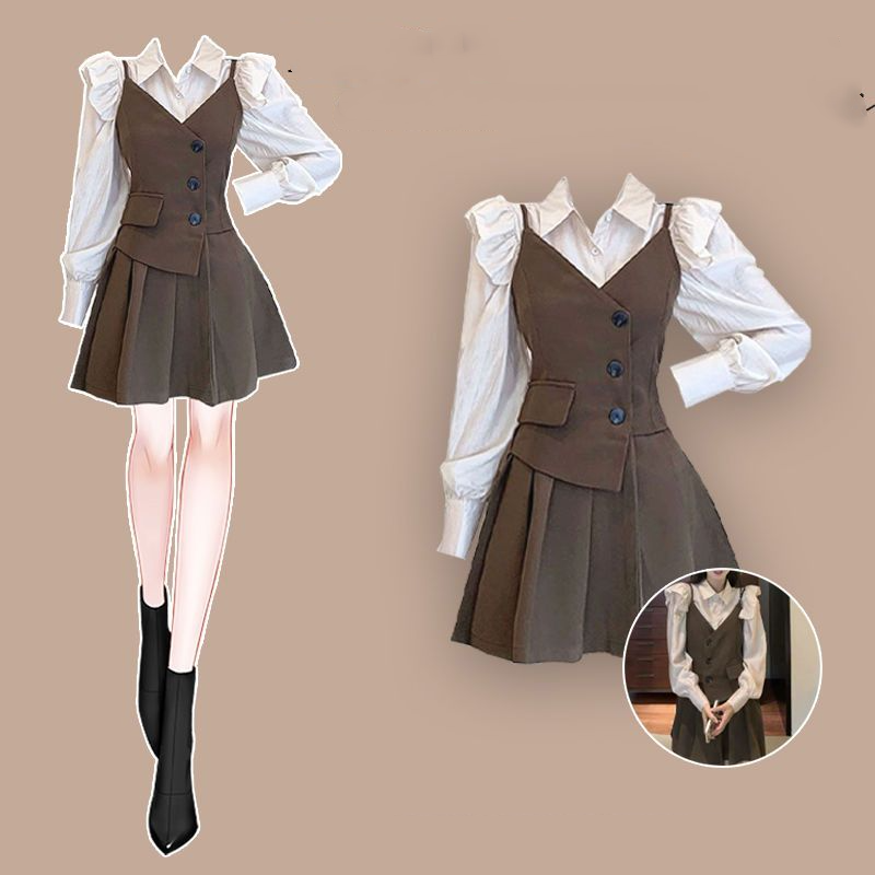 Women's Preppy Style Blouse Ov - Women'S Fashion Overalls avaliação e preço