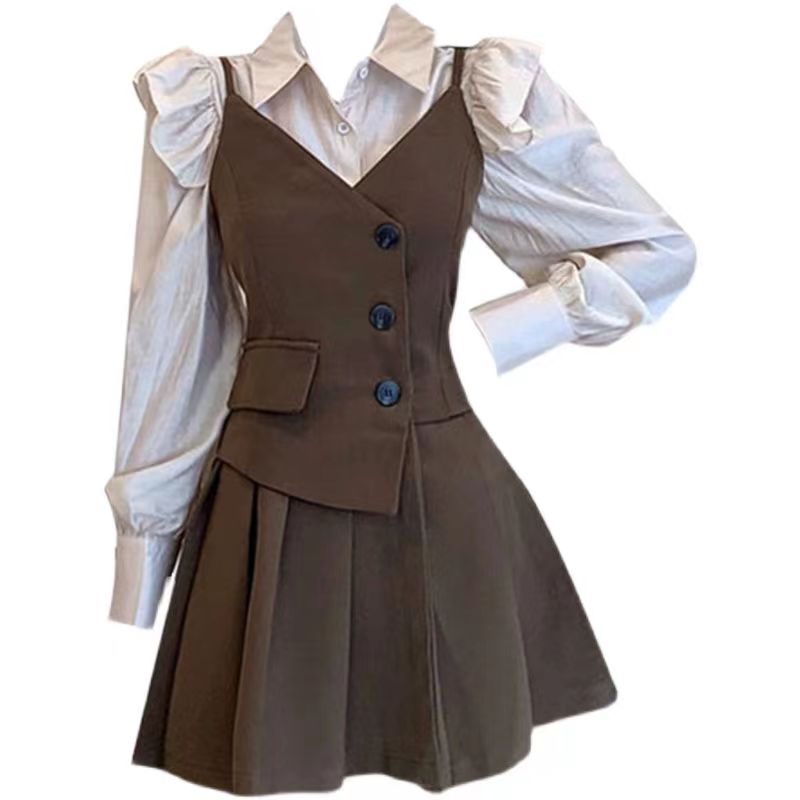 Women's Preppy Style Blouse Ov - Women'S Fashion Overalls avaliação e preço