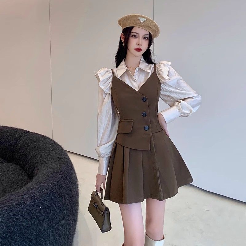 Women's Preppy Style Blouse Ov - Women'S Fashion Overalls avaliação e preço