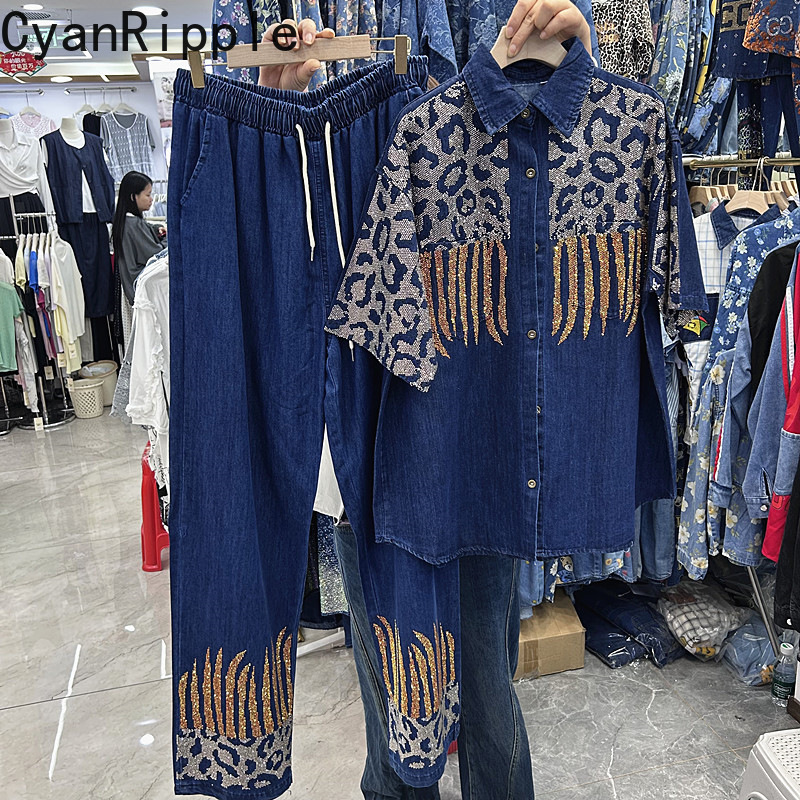 Fashion Spring Summer Women Tw - Women Fashion Jeans Top avaliação e preço