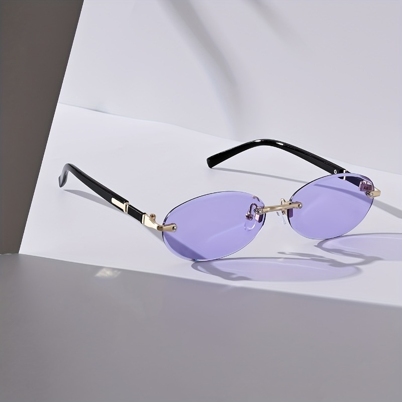 Sexy Small Oval Punk Sunglasse - Women'S Fashion Eyeglass Frames avaliação e preço