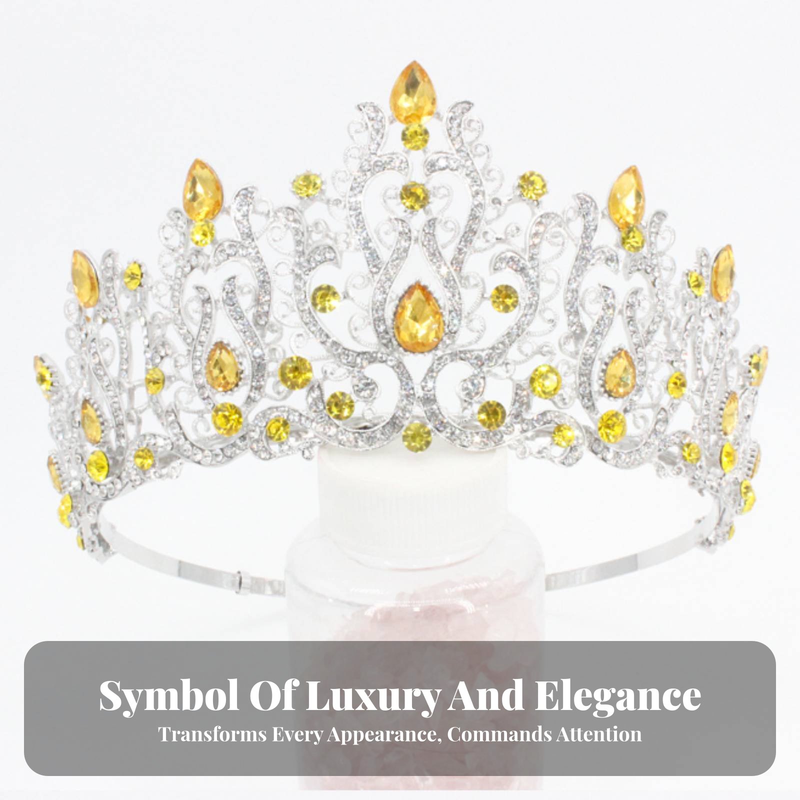 Crystal Pageant Crown Encruste - Women Queen Fashion avaliação e preço