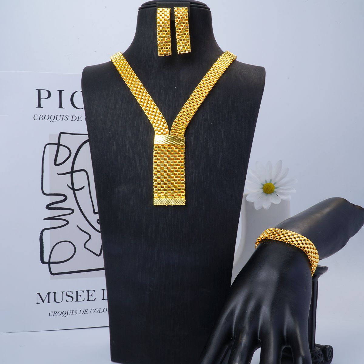 New UK 24K Gold Plated Necklac - Women Fashion Uk avaliação e preço