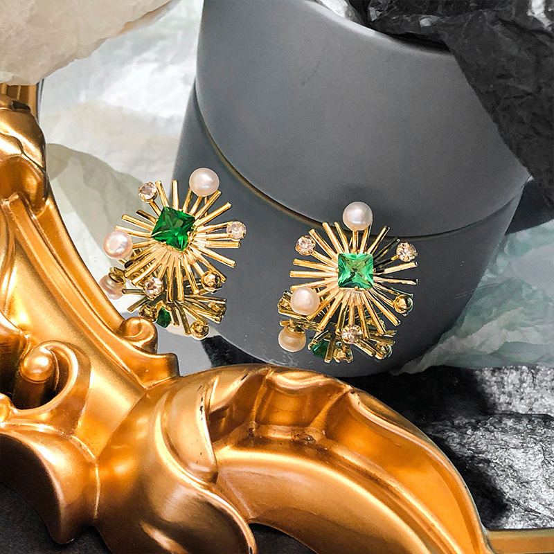 Sunflower Crystal Stud Earring - Women Fashion Nz avaliação e preço