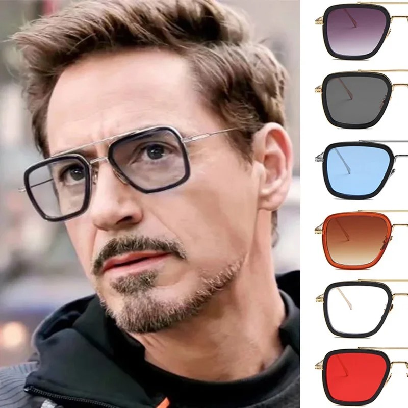 Steam Punk Tony Stark Sunglass - Women'S Fashion Eyeglass Frames avaliação e preço