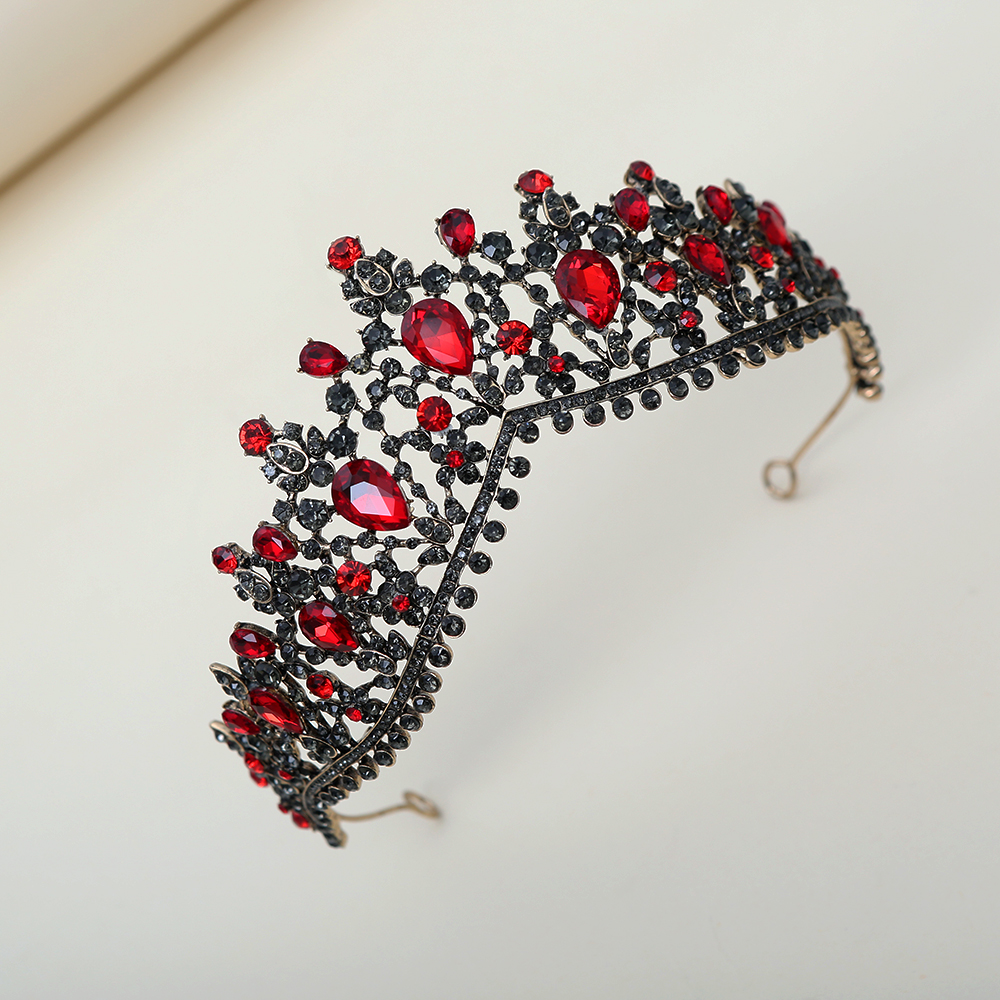 Dark Ruby Black Diamond Crown  - Women Queen Fashion avaliação e preço